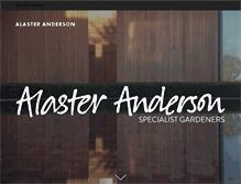 Tablet Screenshot of alasteranderson.com